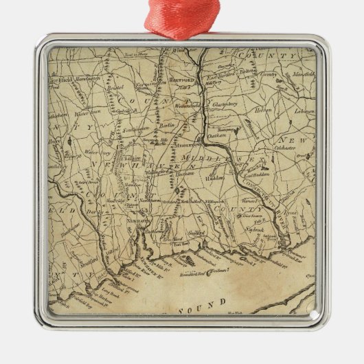 Connecticut 2 silbernes ornament (Vorne)