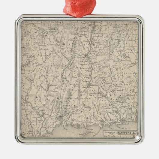 Connecticut 3 ornament aus metall (Vorne)
