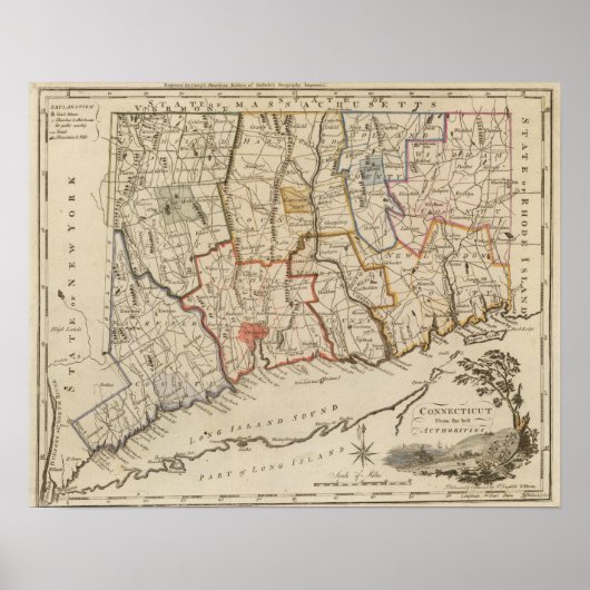 Connecticut 4 poster (Vorne)