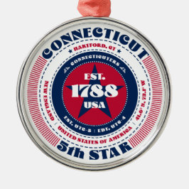Connecticut 5. Staat Weihnachtsschmuck