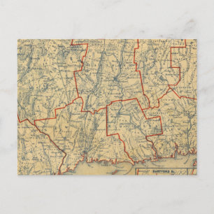 Connecticut 6 postkarte