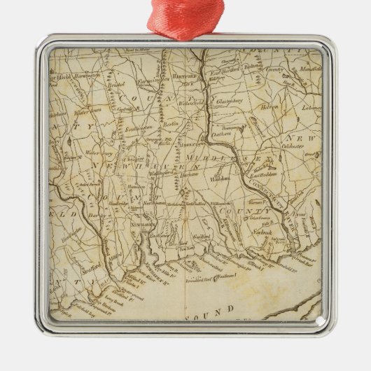 Connecticut 9 ornament aus metall (Vorne)