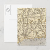 Connecticut Atlas Map Postkarte (Vorne/Hinten)