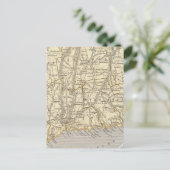 Connecticut Atlas Map Postkarte (Stehend Vorderseite)