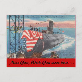 Connecticut, Atomunterwasserstarten Postkarte