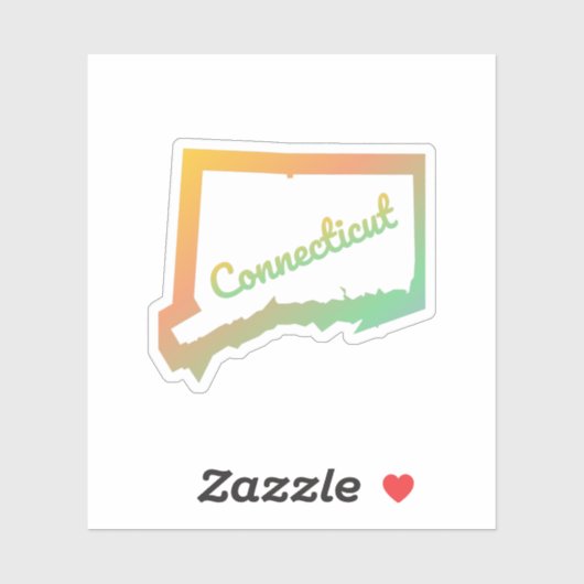 Connecticut Aufkleber (Blatt)