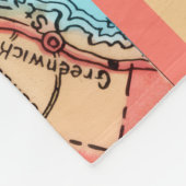 Connecticut Auto Karte Fleecedecke (Ecke)