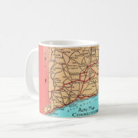 Connecticut Auto Map Tasse