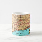 Connecticut Auto Map Tasse (Mittel)