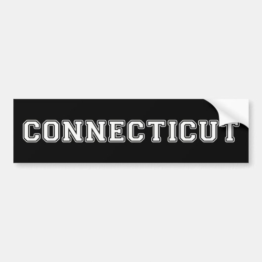Connecticut Autoaufkleber (Vorne)
