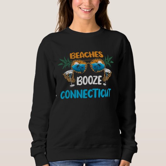 Connecticut Beaches Vacation Party Matching Sweatshirt (Vorderseite)