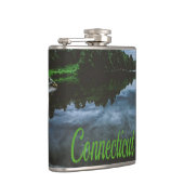 Connecticut Beutiful Lake Trees Flachmann (Rechts)