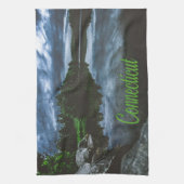 Connecticut Beutiful Lake Trees Geschirrtuch (Vertikal)