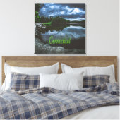 Connecticut Beutiful Lake Trees Leinwanddruck (Insitu (Schlafzimmer))
