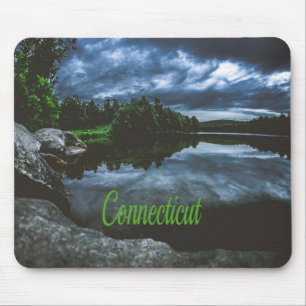 Connecticut Beutiful Lake Trees Mousepad