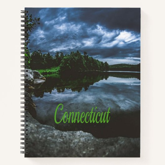 Connecticut Beutiful Lake Trees Notizblock (Vorderseite)