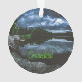 Connecticut Beutiful Lake Trees Ornament (Rückseite)