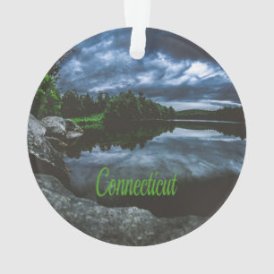 Connecticut Beutiful Lake Trees Ornament