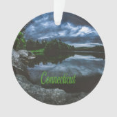 Connecticut Beutiful Lake Trees Ornament (Vorderseite)
