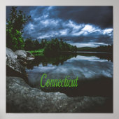 Connecticut Beutiful Lake Trees Poster (Vorne)