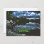 Connecticut Beutiful Lake Trees Postkarte (Vorne/Hinten)