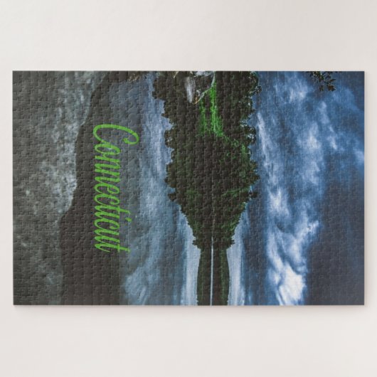 Connecticut Beutiful Lake Trees Puzzle (Horizontal)