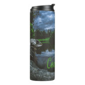 Connecticut Beutiful Lake Trees Thermosbecher (Nach links gedreht)