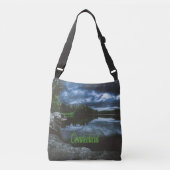 Connecticut Beutiful Lake Trees Tragetaschen Mit Langen Trägern (Vorderseite)