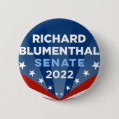 Connecticut Blumenthal für Senat 2022 Button (Vorderseite)