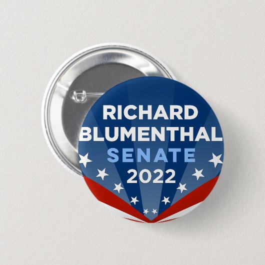 Connecticut Blumenthal für Senat 2022 Button (Vorne & Hinten)