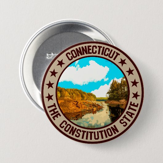 Connecticut Button (Vorne & Hinten)