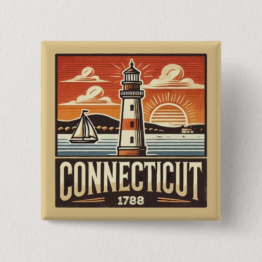 Connecticut Button (Vorderseite)
