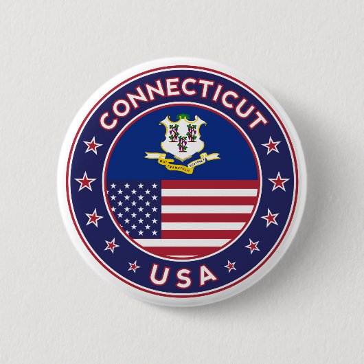Connecticut Button (Vorderseite)
