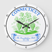 Connecticut Constitution State Timepiece Große Wanduhr (Vorderseite)