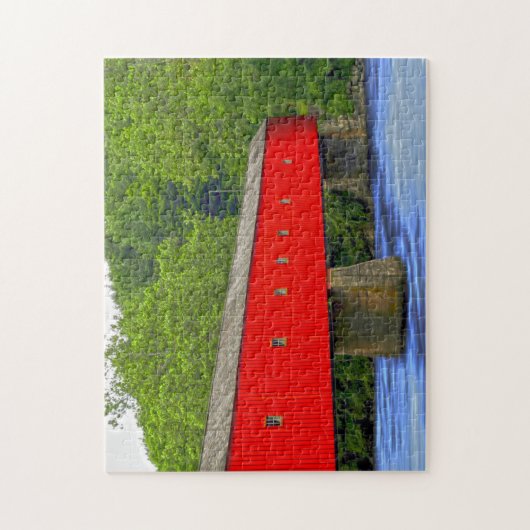Connecticut Covered Bridge. Jigsaw Puzzle (Vertikal)