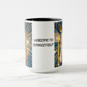 Connecticut Crowned Cat Companion Tasse (Zentrum)