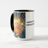 Connecticut Crowned Cat Companion Tasse (Vorderseite Links)