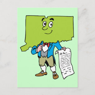 Connecticut CT Vintage Reise Souvenir Postkarte