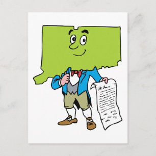 Connecticut CT Vintage Reise Souvenir Postkarte