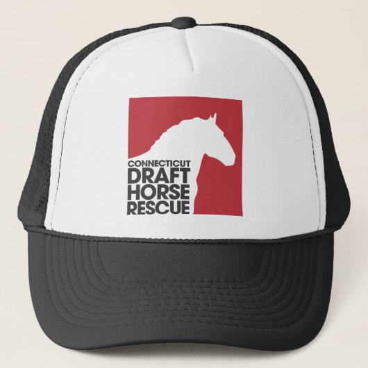 Connecticut-Entwurfs-Pferderettungslogo Truckerkappe (Vorderseite)