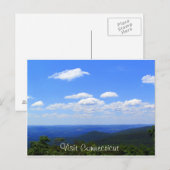 Connecticut erhöht postkarte (Vorne/Hinten)