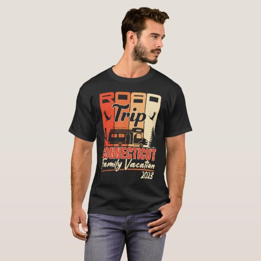 Connecticut Family Vacation RV Road Trip Mountains T-Shirt (Vorne ganz)