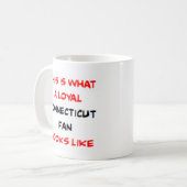 Connecticut-Fan, treu Kaffeetasse (Vorderseite Links)