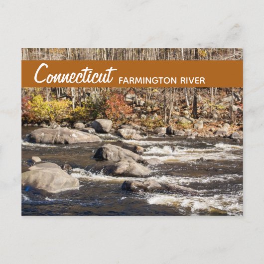 Connecticut Farmington River Postcard Postkarte (Vorderseite)