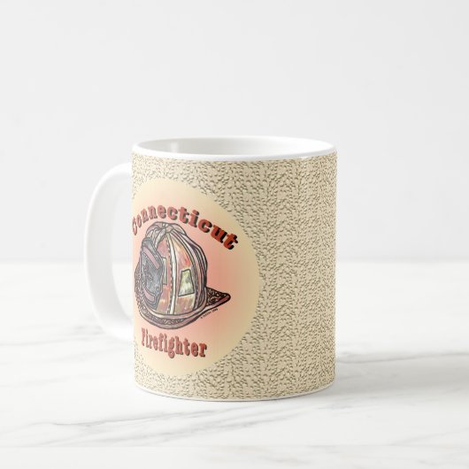 Connecticut Firefighter-Tasse Kaffeetasse (Vorderseite Links)