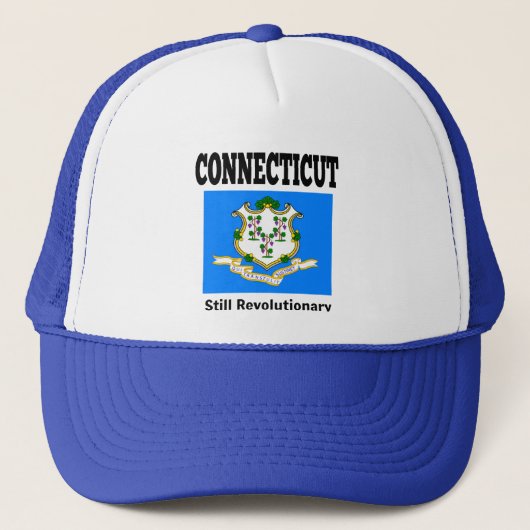 Connecticut flag and motto truckerkappe (Vorderseite)