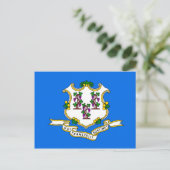 Connecticut-Flag Postkarte (Stehend Vorderseite)
