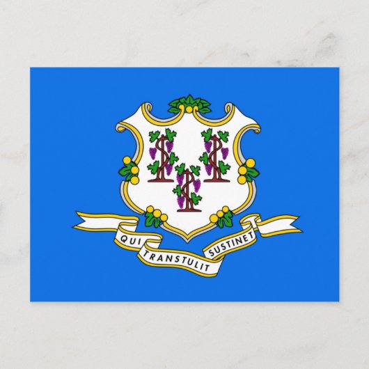 Connecticut-Flag Postkarte (Vorderseite)