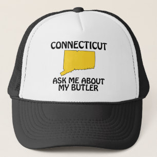 Connecticut - Frag mich nach meinem Butler Truckerkappe