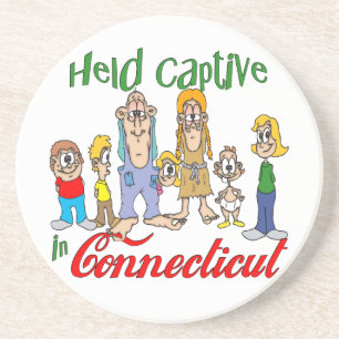 Connecticut Funny Trailer Park Sandstone Untersetz Untersetzer
